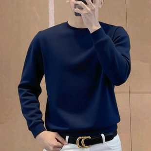 jermyn stars秋冬长袖商务休闲男士卫衣圆领T恤丝光莱赛尔棉上衣