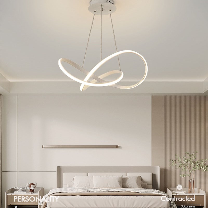 餐厅吊灯现代简约创意饭厅灯led全光谱灯卧室灯个性110v-220v灯具