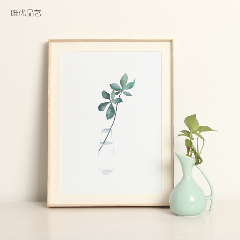 实木铝合金相框装饰画油画素描钻画海报4开8开装裱画框定做16寸