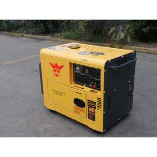 5KW静音款 380V 柴油发电机 小型家用风冷移动便携柴油发电机220V