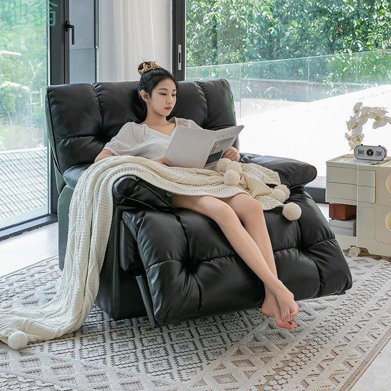 GxP太空头等多功能皮艺单人沙发智能电动摇椅可睡可躺设计师懒人