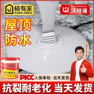 沃特浦防水涂料屋顶漏水补漏材料楼顶外墙墙面平房屋顶专用防水胶