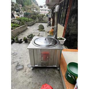 不锈钢柴火灶土灶大锅饭白钢地锅鸡灶台老式老年人灶台