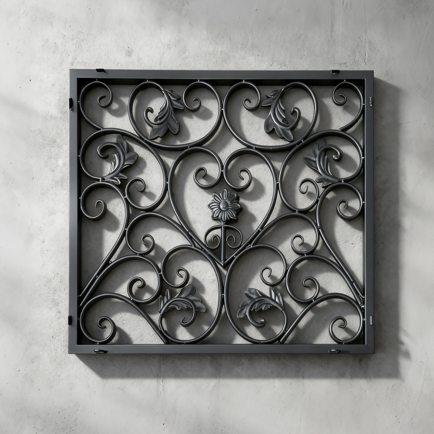 定做法式网红窗花装饰欧式铁艺防盗网户外别墅铝合金防盗窗防护栏