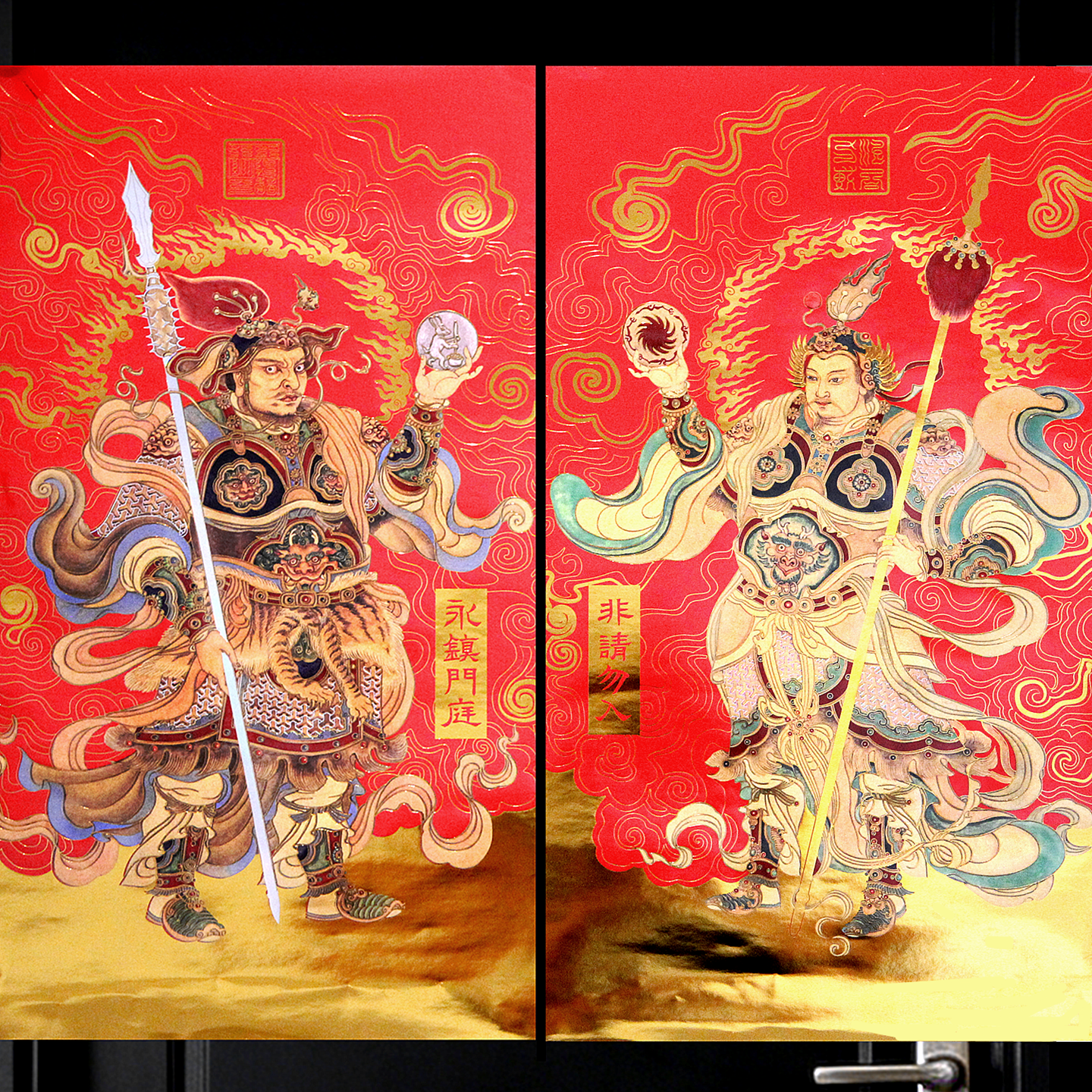 原创道家尉迟恭秦琼镇宅门神2026马新年春节过年年画乔迁搬家门贴,节庆用品/礼品,门神,淘宝优惠券,粉丝福利购,淘宝优惠卷