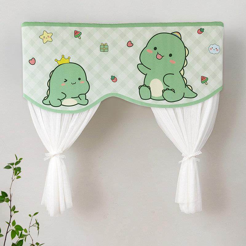 防直吹月子空调罩卧室挂机开机不取卡通空调挡风帘布遮风板防尘套