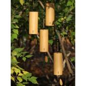 手摇阳台挂饰 风之诗冥想手工和弦风铃 国风治愈系乐器 古风竹制