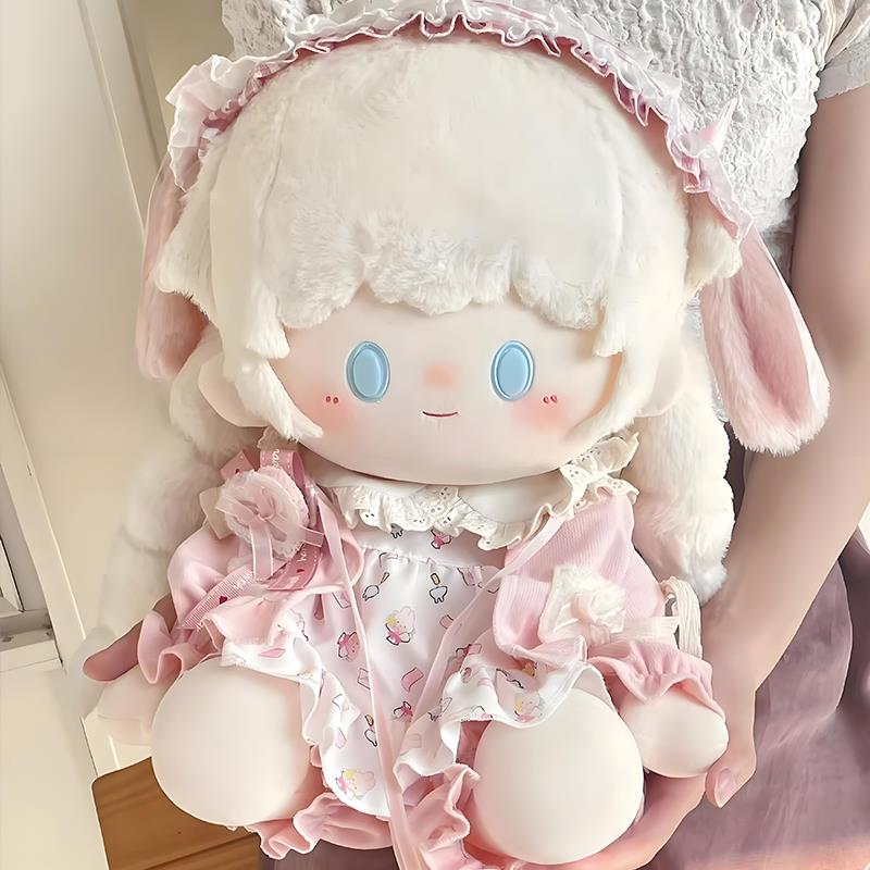 现货40cm厘米娃衣棉花娃娃衣服小甜裙无属性坐姿玩偶公仔替换套装