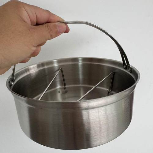 无孔蒸蓝316不锈钢蒸饭器适用20cm高压锅煮饭炖汤