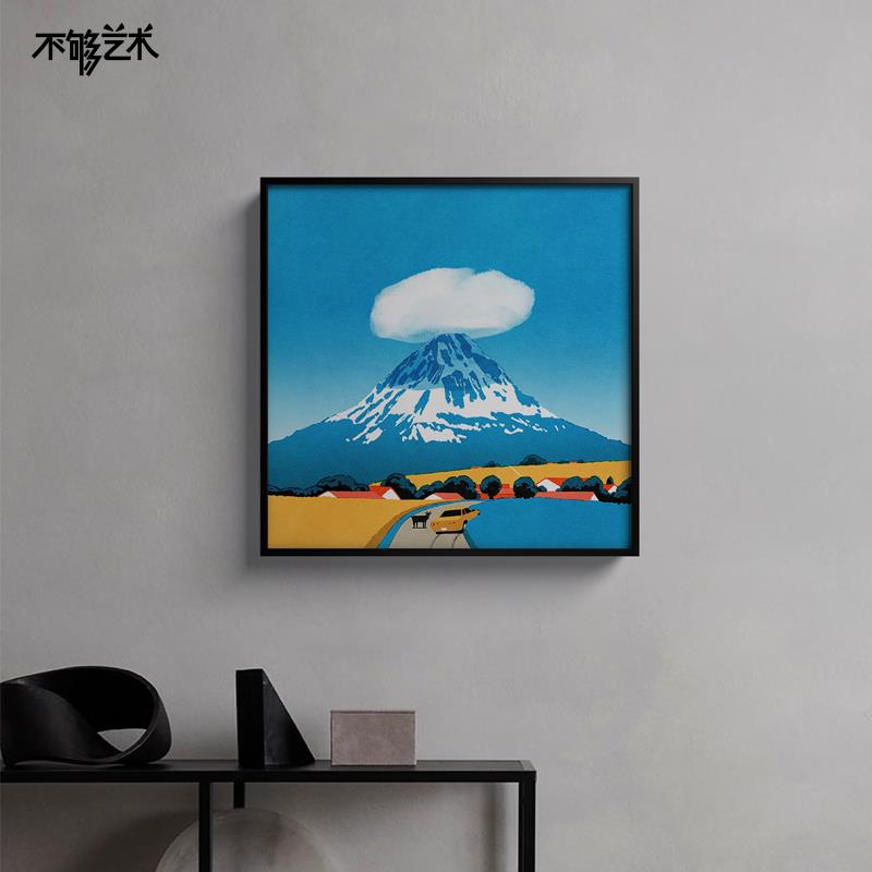 不够艺术 治愈极简玄关风景装饰画现代轻奢客厅挂画书房墙面壁画