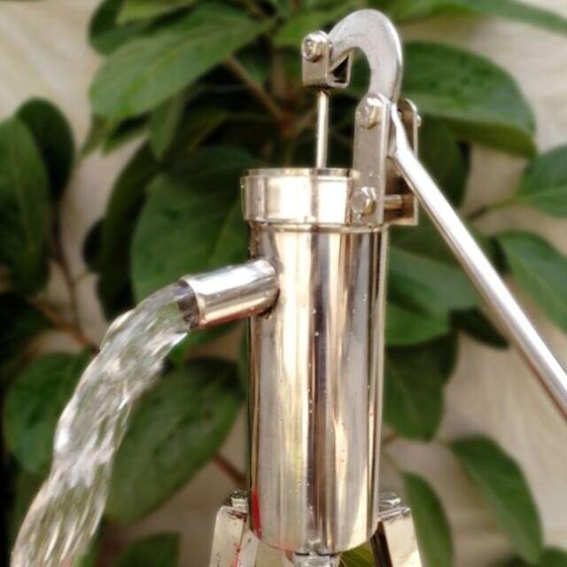 加长加厚压水井不锈钢摇水泵井家用水井头手动压井头抽水机手摇泵