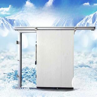 冷库门不锈钢彩钢半埋门电动保温隔热双开门全套制冷设备厂家直销