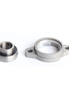 锌合金微型轴承座 KFL005 内径25 菱形卧式带座外球面轴承 小轴承