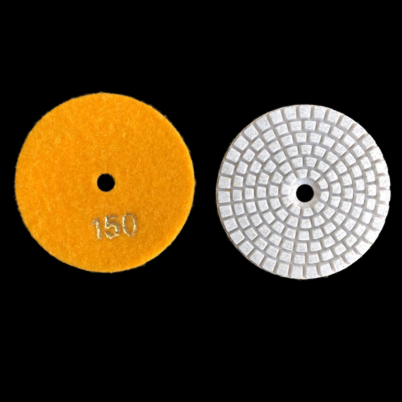 3寸/4寸大理石水磨片石材瓷砖玻璃软磨片 角磨机金刚石打磨抛光片