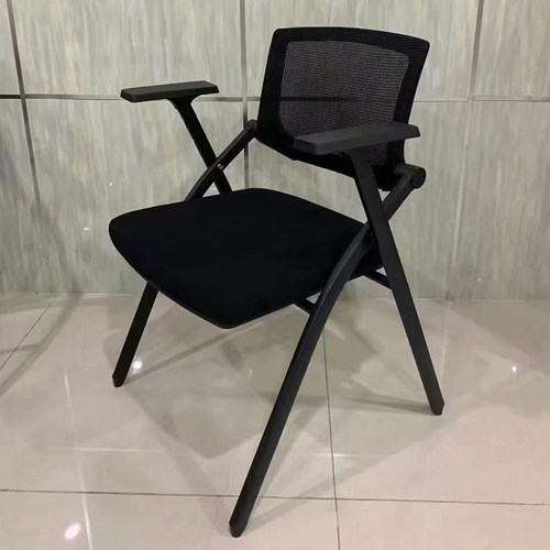 折叠培训椅办公椅活动靠背辅导机构带写字板多功能翻板一体会议椅