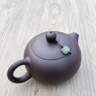 高端和田玉创意茶壶盖栓石瓢小提溜盖碗吊坠防摔绳挂件装饰具配件