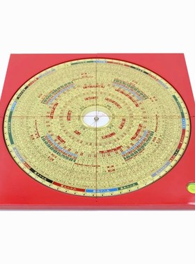 易仙强磁针罗盘纯铜精准专业激光三元三合综合各款罗庚盘中式摆件