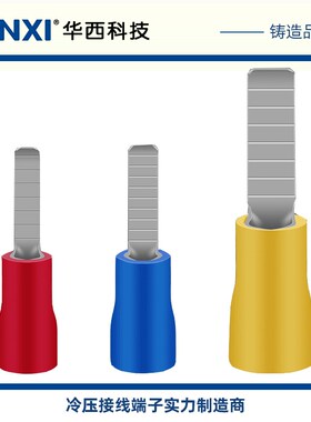 华西CNXI接线端子HDBV2-9/10/14/18裸端子DBV紫铜镀锡片形SK国标