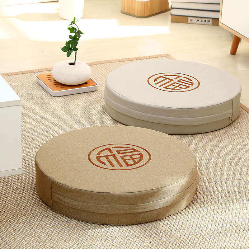 榻榻米阳台地板地上防滑国学蒲团茶道跪拜打坐禅修刺绣客厅坐垫,居家布艺,蒲团,淘宝优惠券,粉丝福利购,淘宝优惠卷