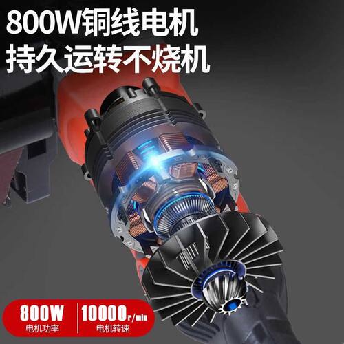 不锈钢圆管抛光机电动手持拉丝机小型外圆管材砂带机金属除锈利器