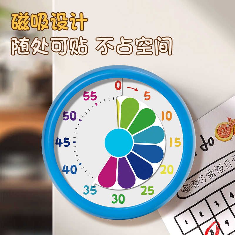 外旋计时器机械磁吸式时间管理神器厨房神器学生自律静音定时器图片