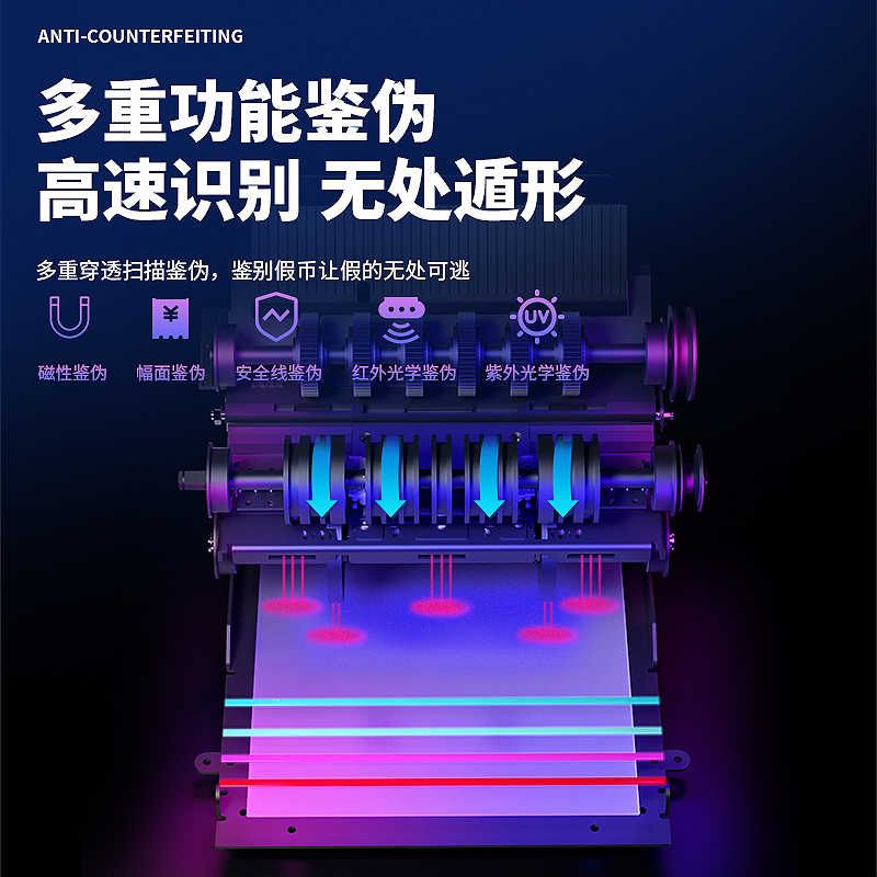【2026新款】万联点钞验钞机商用小型家用收银办公便携式点钞机图片