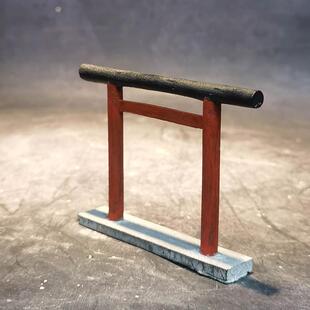 冬官手作 鱼缸造景摆件苔藓花盆小房子牌坊神明鸟居明神鸟居