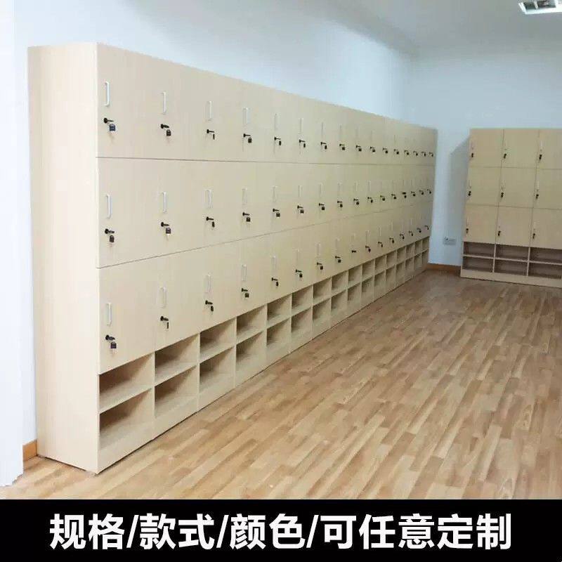 更衣柜员工柜储物柜木质柜多门带锁健身房宿舍浴室换衣柜带锁柜子