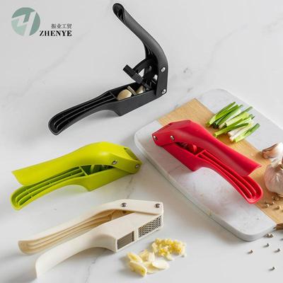 新款二合一厨房压蒜器切蒜片搅蒜器 家用蒜蓉器Garlic Press
