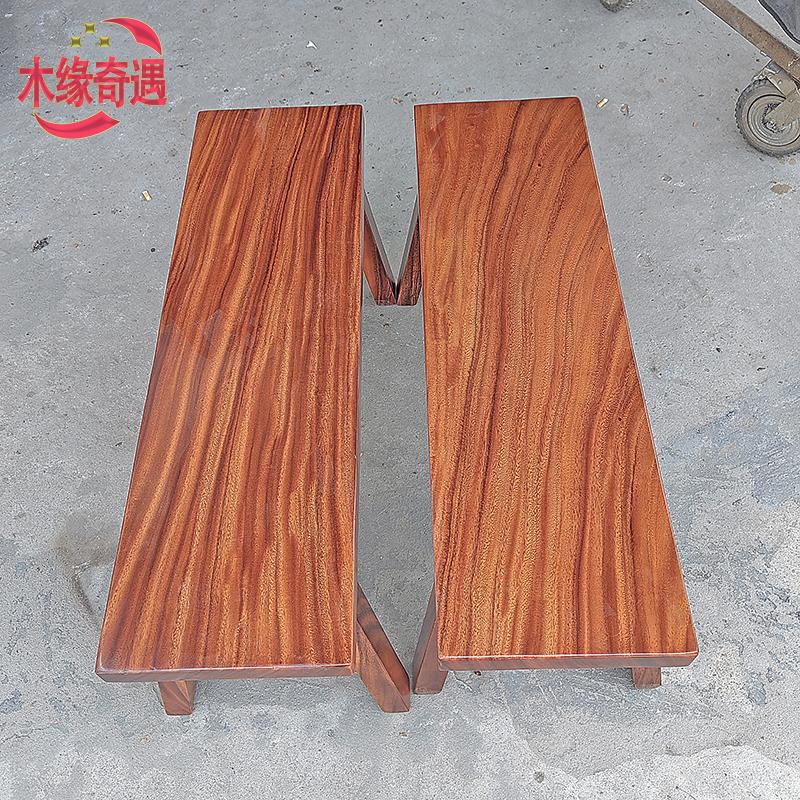 胡桃木长条凳实木板凳原木餐桌椅组合家用饭桌茶几床尾凳子换鞋凳