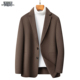 双面绒大衣男士 毛呢外套 西服冬保暖新款 常规西装 领羽绒服内胆男装