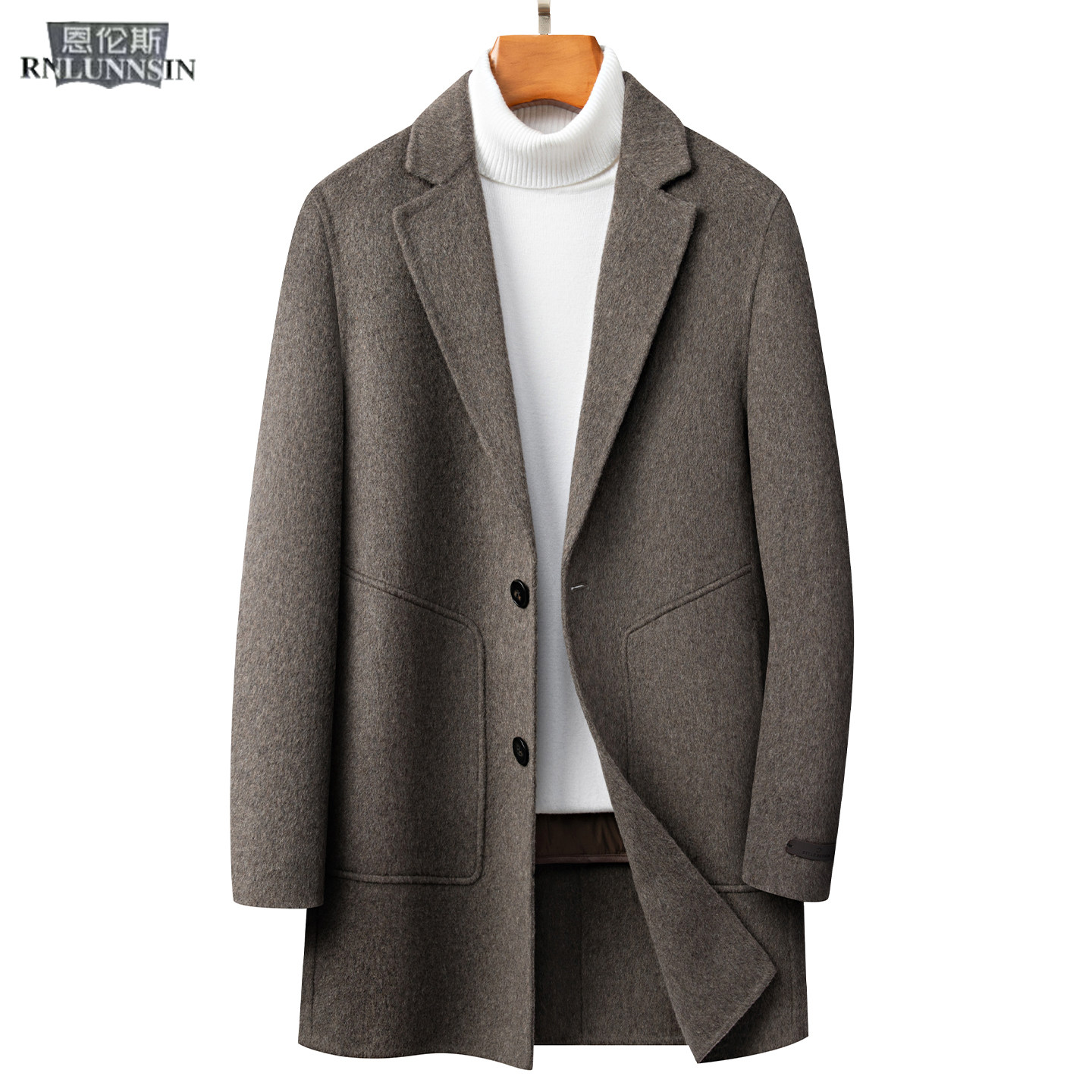 双面绒大衣男士中长款西装领羽绒服内胆冬季保暖高档羊毛呢子外套,男装,毛呢大衣,淘宝优惠券,粉丝福利购,淘宝优惠卷