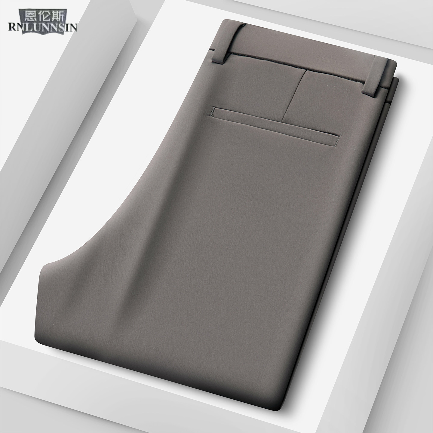 高端休闲西裤男款春季中厚免烫修身直筒裤2026新款商务通勤长裤子