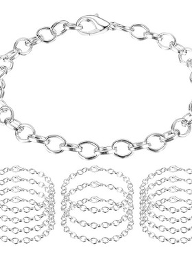 跨境热销 欧美粗链条古巴合金手链 个性时尚DIY手链饰品配件手饰