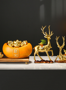 陶瓷摆设新中式客厅办公室手工