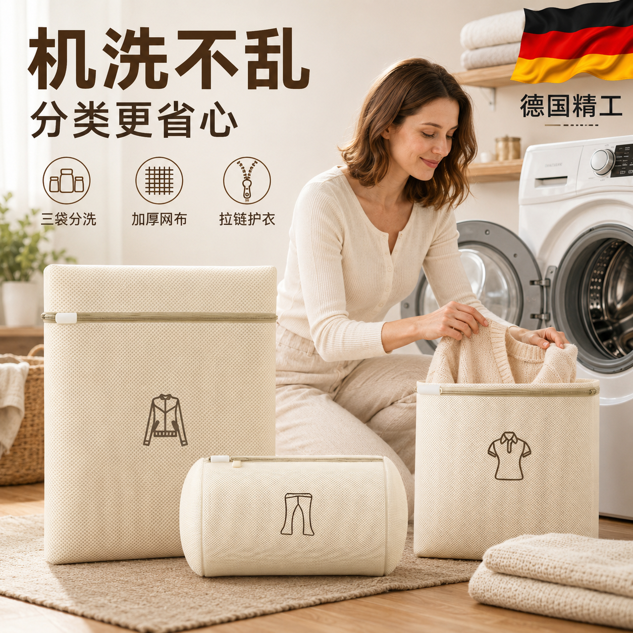 日本洗衣机专用袋过滤网