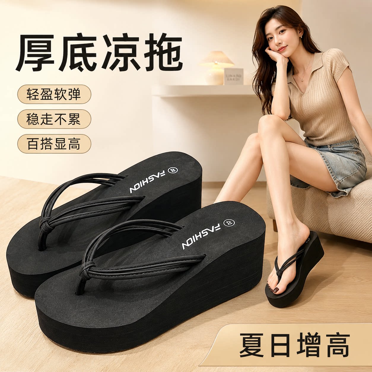 【央ma力荐】防滑软底拖鞋
