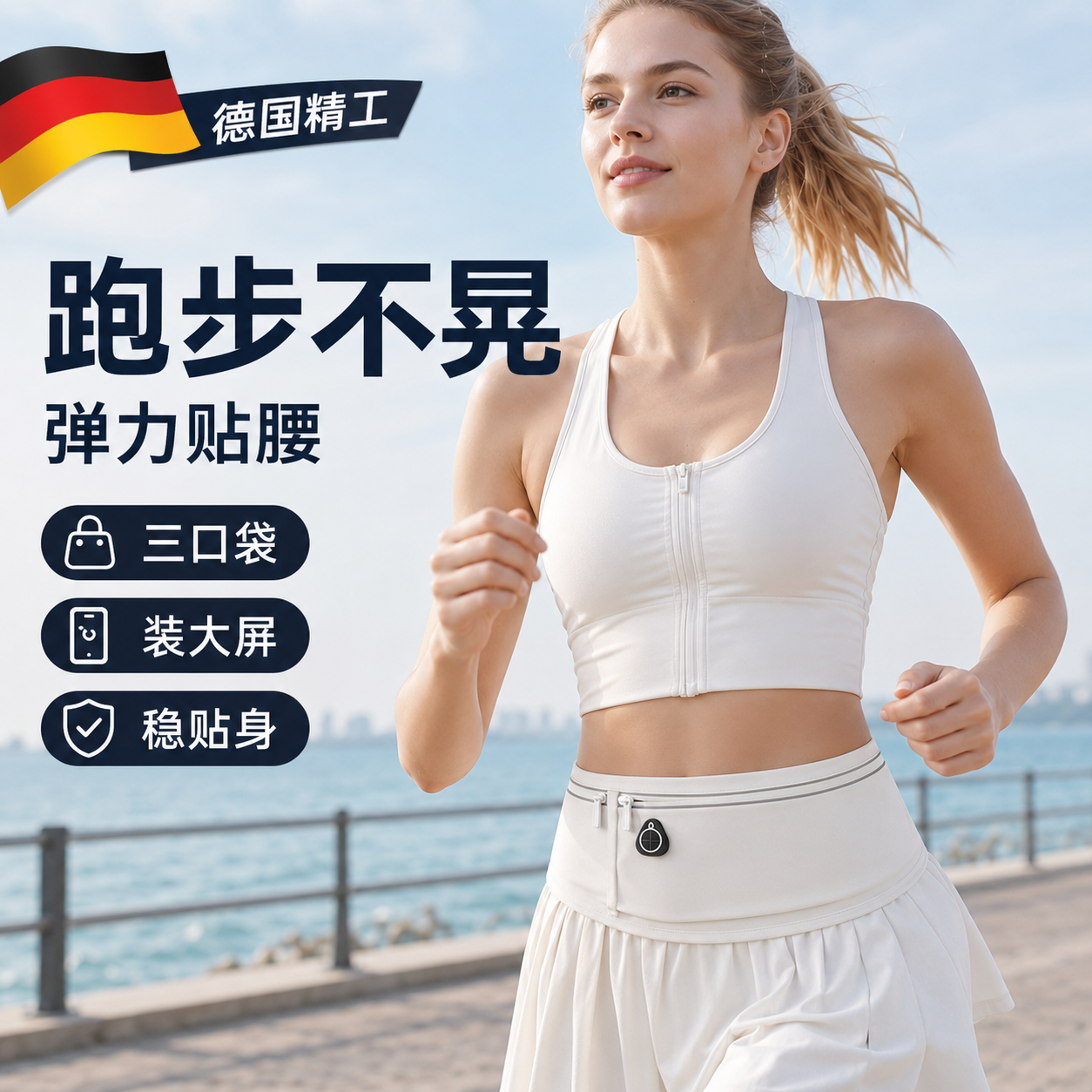 跑步手机袋运动腰包女男