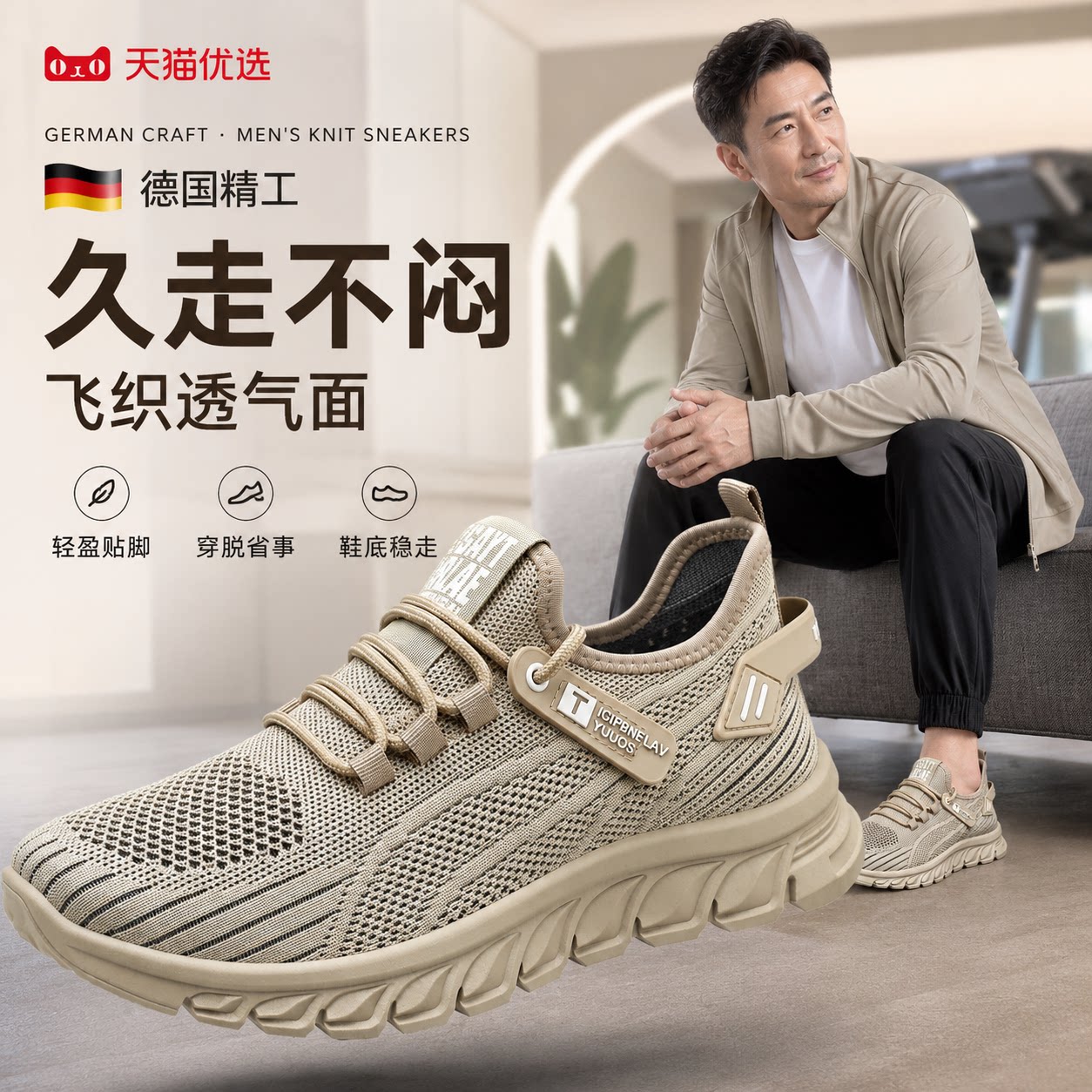 【央ma力荐】透气休闲男鞋