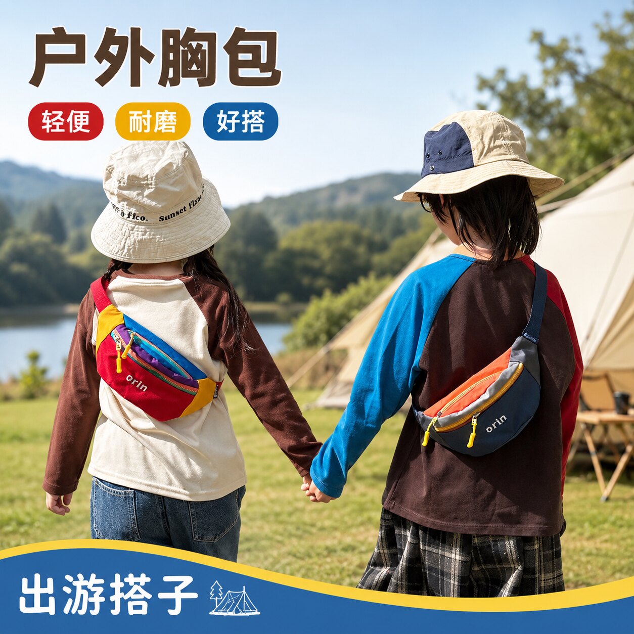 休闲徒步斜挎包男女宝宝
