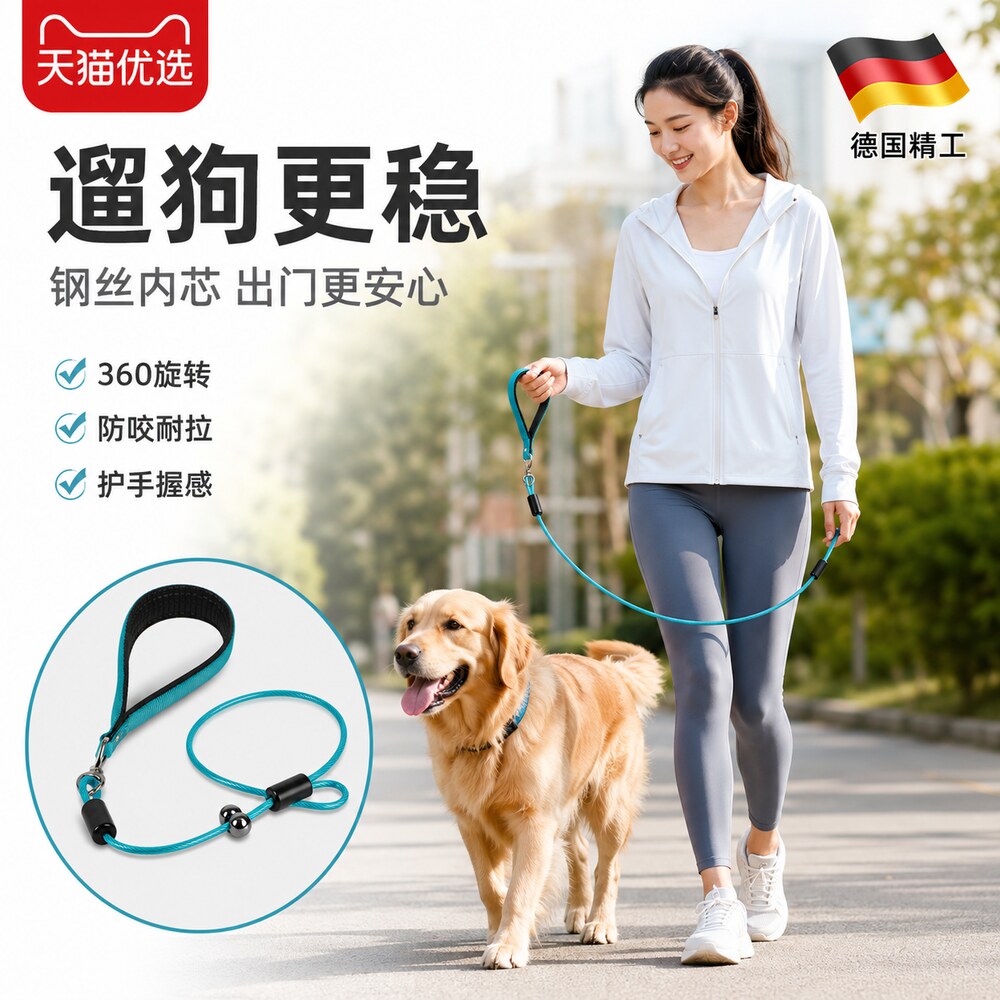 【央ma力荐】狗狗牵引绳一
