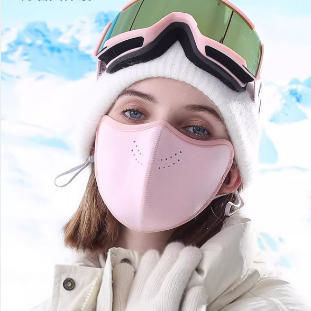 2025秋冬新款加绒保暖女款防寒口罩防风颜值爆表秋冬保暖面罩