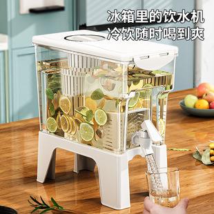 专属食物收纳盒带水龙头大容量家用客厅水果柠檬茶冰箱冷水壶
