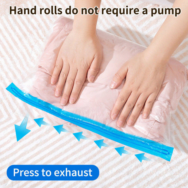 跨境手卷压缩袋衣服被子专用真空压缩收纳袋免抽气密封袋旅行收纳,收纳整理,被子压缩袋,淘宝优惠券,粉丝福利购,淘宝优惠卷