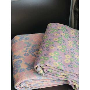 色织提花花卉全棉双层纱布被套单件纯棉被罩150x200x230单双人