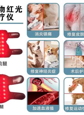 宠物远红外线理疗灯猫狗狗髌骨热敷老年犬腿关节膝盖红光灯小腿垫