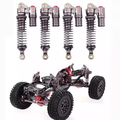 RC模型 1/10仿真攀爬车SCX10 D90避震器金属减震器孔对孔90MM