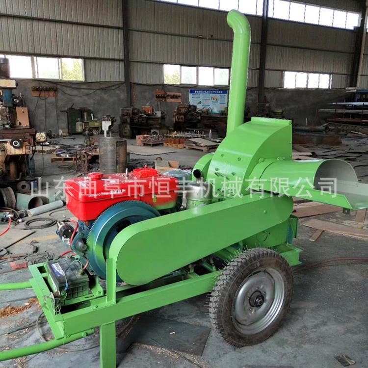 内蒙古移动式柠条树枝粉碎机圆木粉碎机木屑园林树枝粉碎机