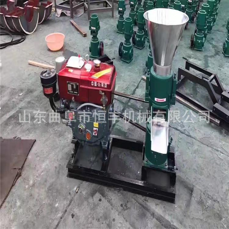 湖南养殖牛羊鸡鸭饲料颗粒机120型轴传动平模饲料造粒机