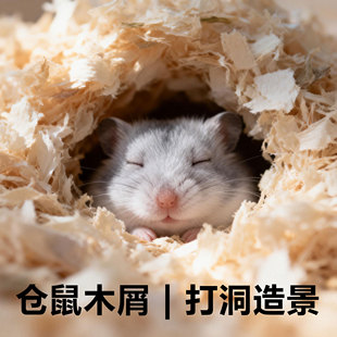 仓鼠木屑小仓鼠专用垫料银狐金丝熊除臭杨木刨花四季通用木屑垫料